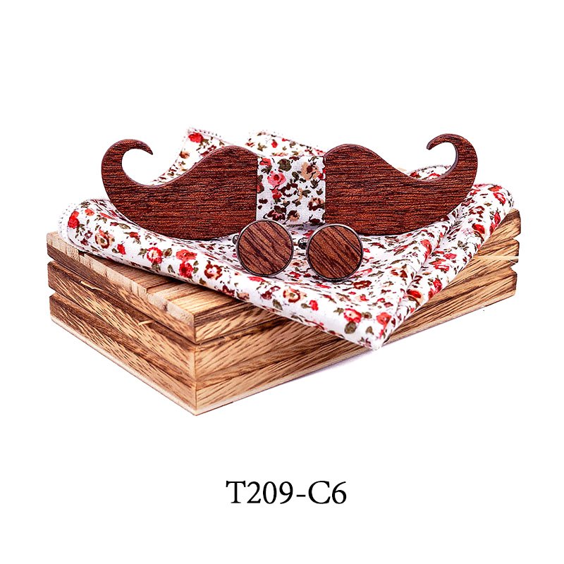 T209 T209  Floral Cutout Bow Tie Set, Maple — colour C6