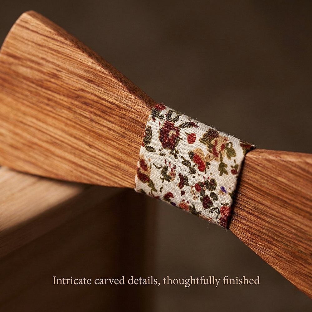 T260 T260  Grain Bow Tie Set, Zebrawood — view 3
