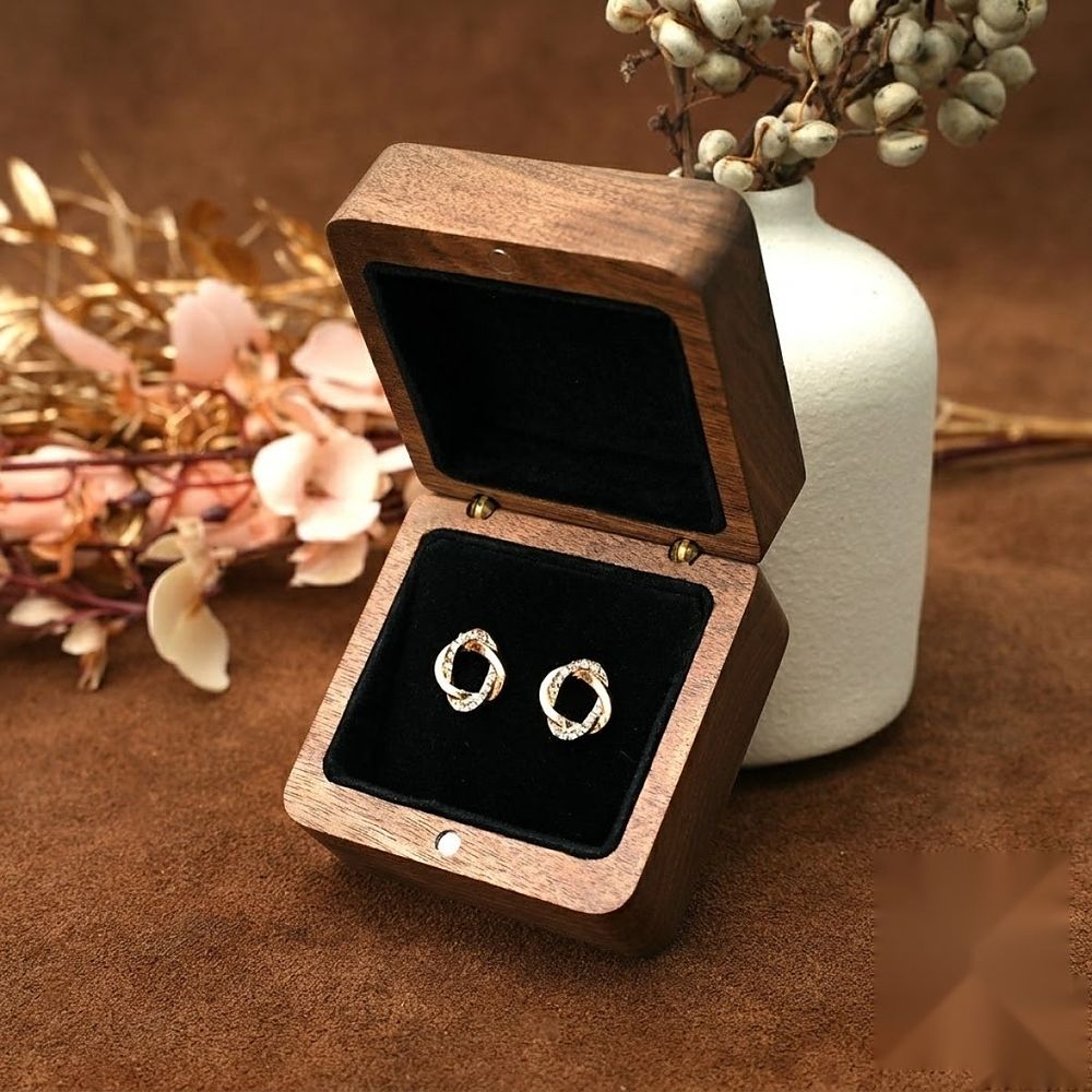 WGB-125 WGB-125  Earring and Ring Box, Twin Compartment — view 6