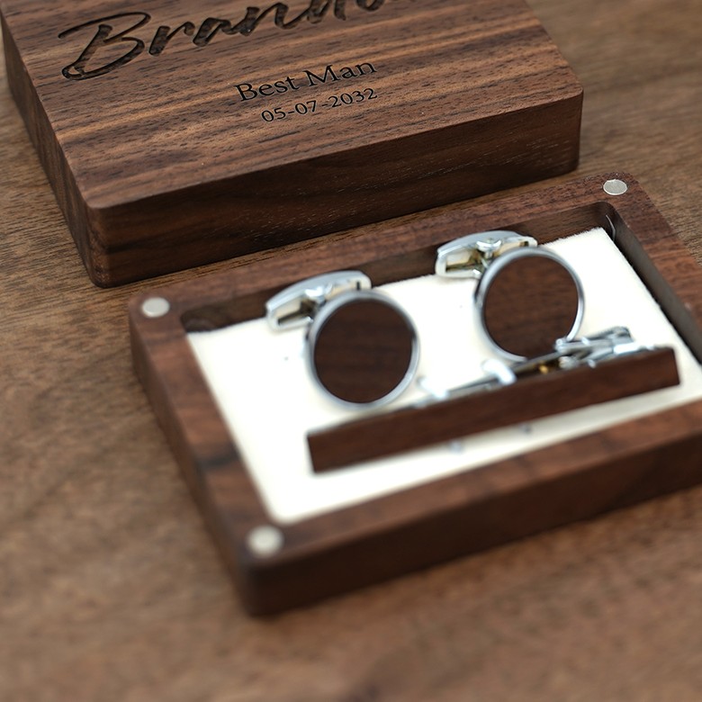 Cufflink and Tie Clip Box Set